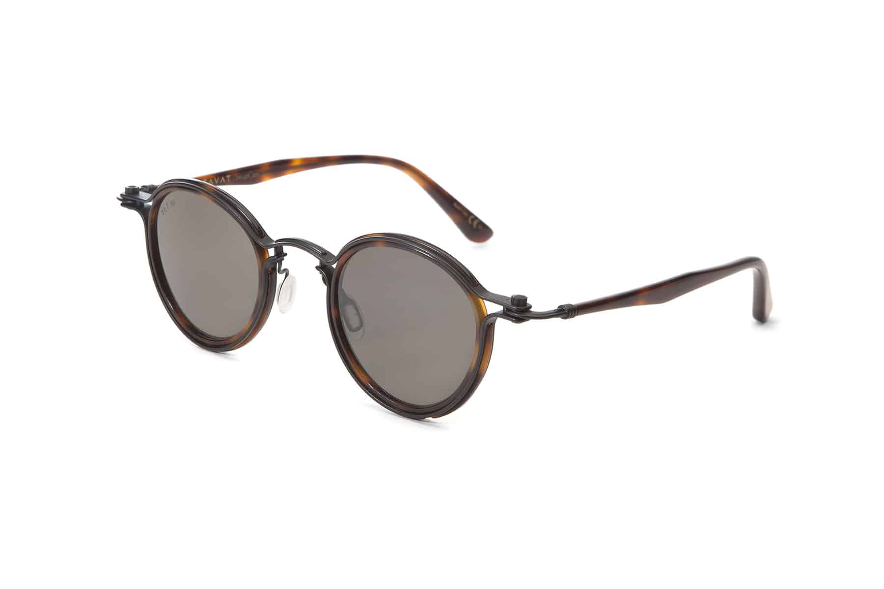 Tavat - Pantos 2.0 | C. Frame color - Black Havana. Lens color - Grey Silver