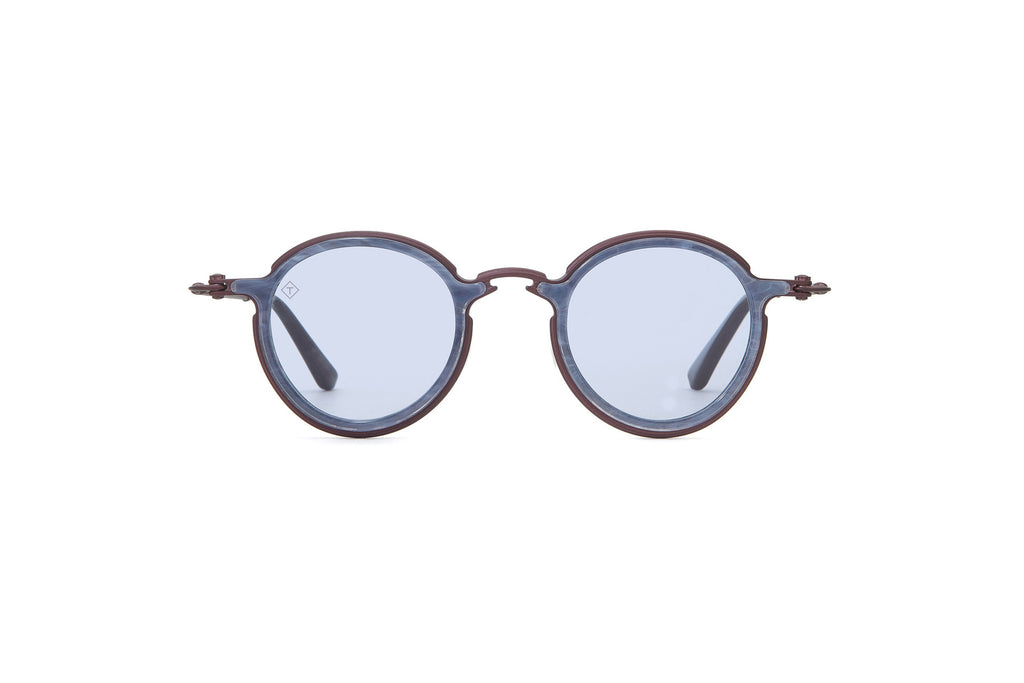 Tavat - Retros | C. Frame color - Bordeaux Milky Blu Hav. Lens color - Sky Blue