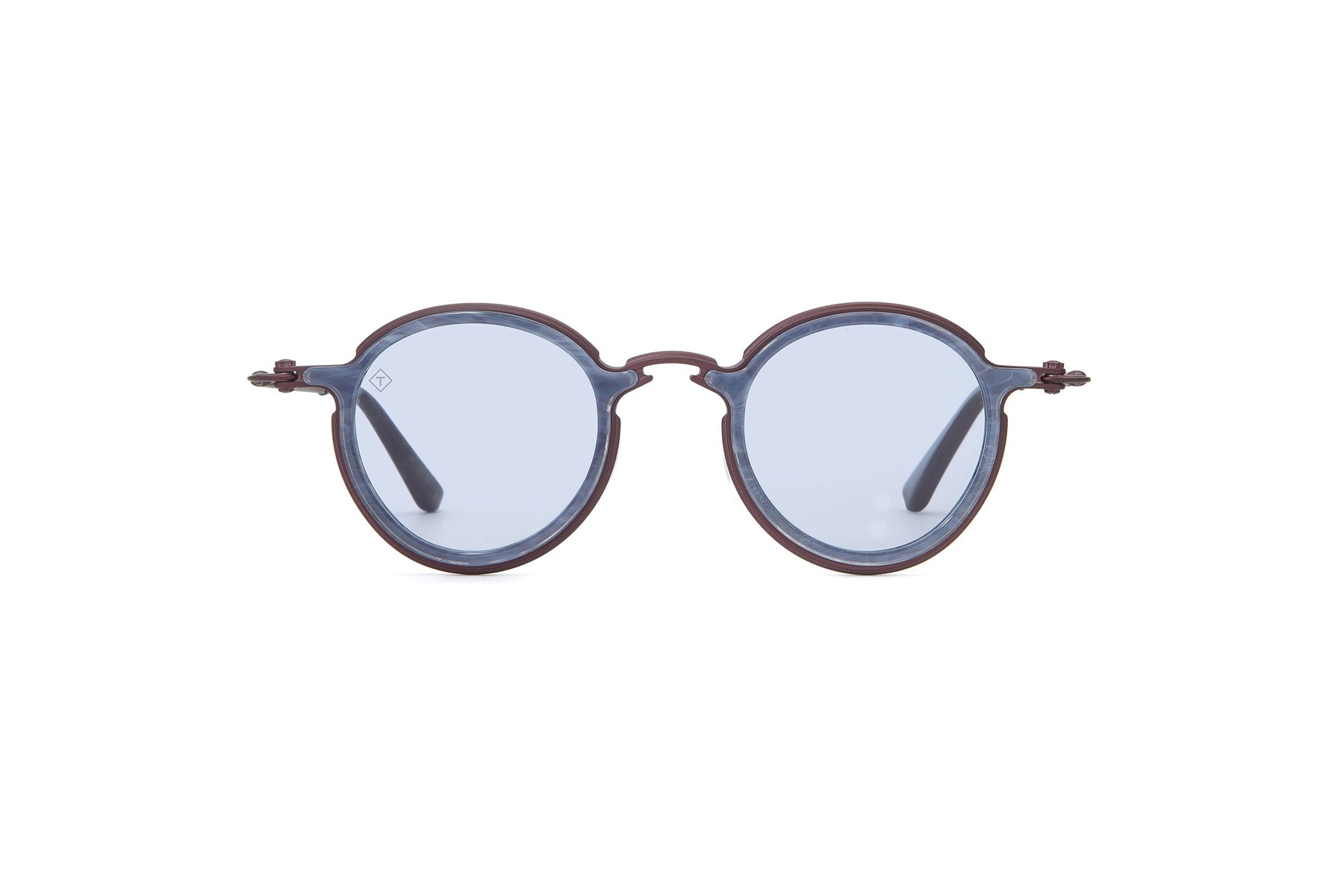 Tavat - Retros | C. Frame color - Bordeaux Milky Blu Hav. Lens color - Sky Blue