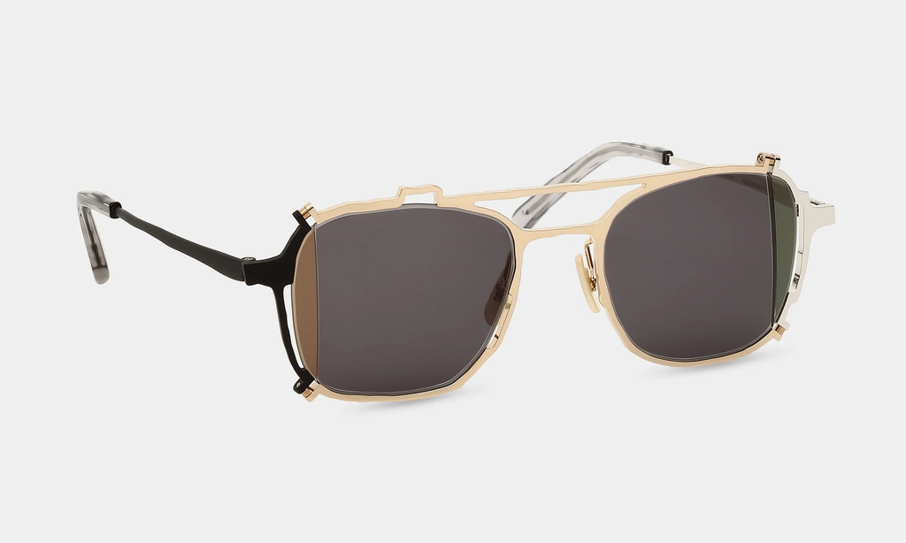 MASAHIRO MARUYAMA - MM-0080 Sunglasses : broken Lens, Color: No.2 Black - Gold - Silver